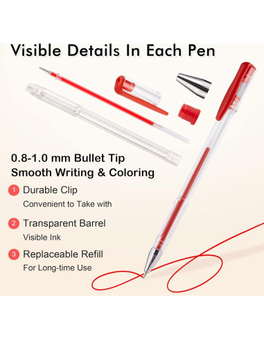 Conjunto de 120 Bolígrafos de Gel Shuttle Art - Colores Únicos