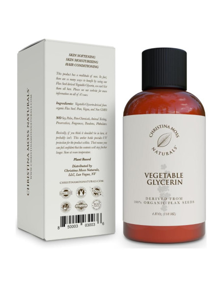 Glicerina Vegetal Christina Moss 118ml - Semillas de Lino Orgánicas