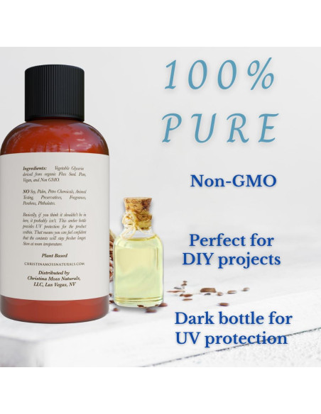 Glicerina Vegetal Christina Moss 118ml - Semillas de Lino Orgánicas