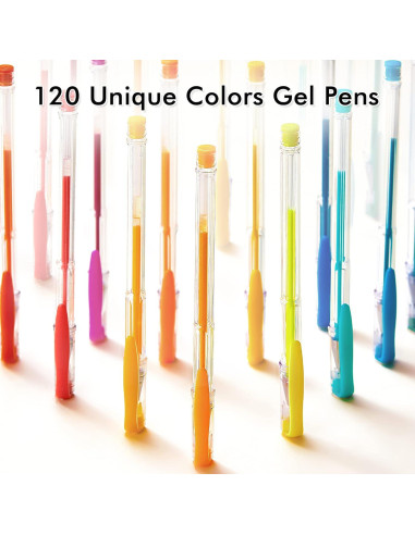 Conjunto de 120 Bolígrafos de Gel Shuttle Art - Colores Únicos