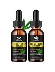 Aceite de Cañamo Orgánico WOGORGT 30mL - Paquete de 2