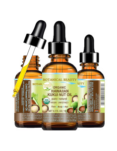 Aceite de Nuez de Kukui Orgánico 100% Puro 15 ml - Belleza Botánica