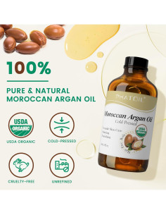 Aceite de Argán Marroquí Orgánico PHATOIL 118 ml para Cabello y Piel 2