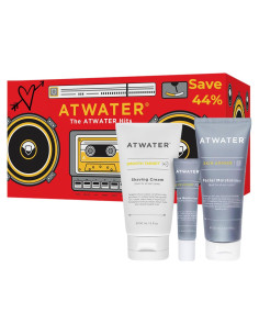Kit de Cuidado Facial para Hombres ATWATER - Hidratante, Crema de Afeitar y Ojos