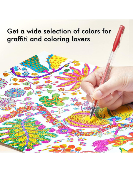 Conjunto de 120 Bolígrafos de Gel Shuttle Art - Colores Únicos