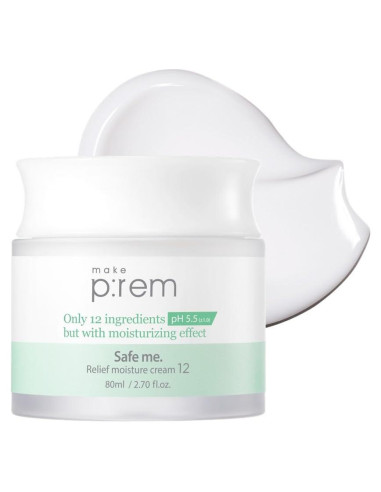 Crema Hidratante MAKE P:REM Safe Me 80ml - 48 Horas Hidratación