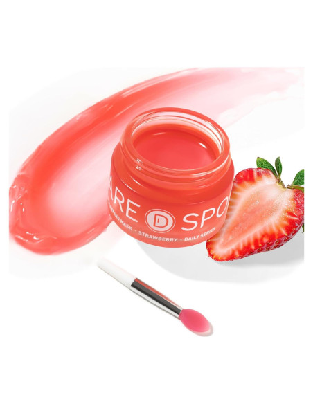 Mascarilla Labial de Noche Fresa SPODARE - 12.42 ml Hidratante