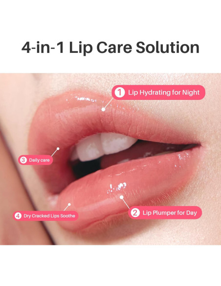 Mascarilla Labial de Noche Fresa SPODARE - 12.42 ml Hidratante