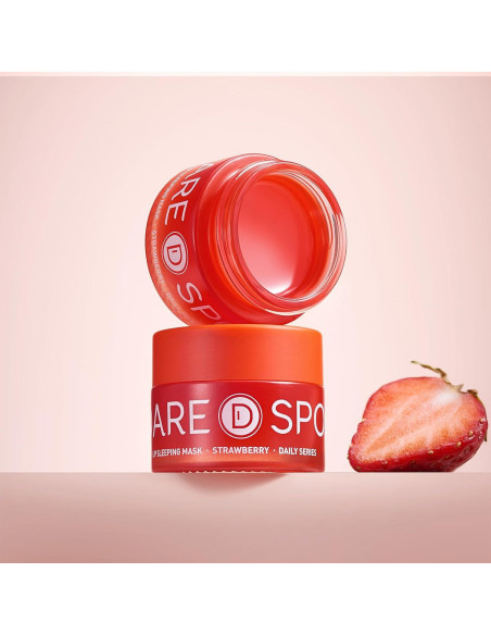 Mascarilla Labial de Noche Fresa SPODARE - 12.42 ml Hidratante