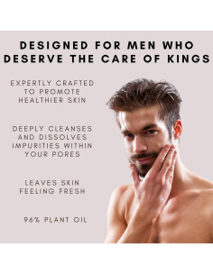 Aceite Limpiador Profundo Kings Care 150ml para Hombres 2