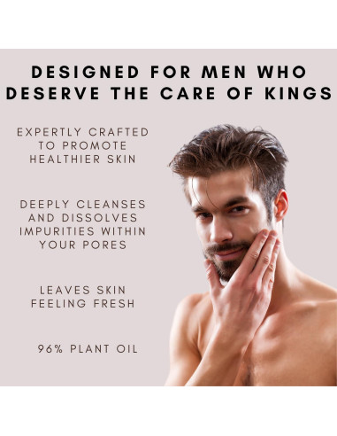 Aceite Limpiador Profundo Kings Care 150ml para Hombres