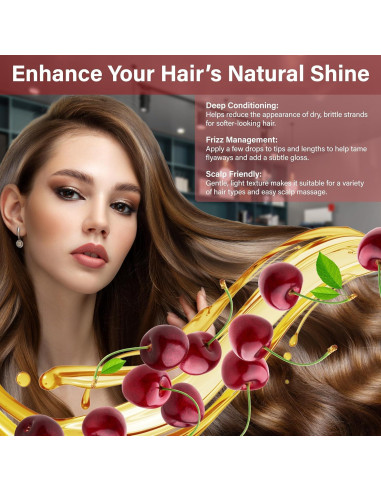 Aceite de Hueso de Cereza 946 ml Prensado en Frío 100% Puro