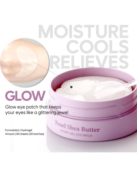 Parche Hidrogel para Ojos Koelf 60ea Perla y Karité