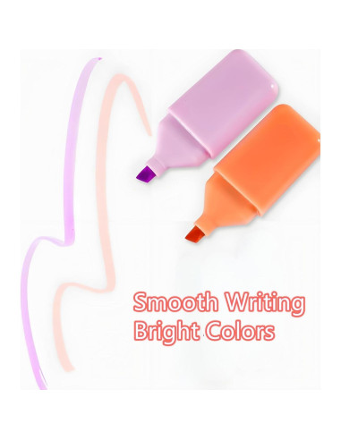 Set de 6 Mini Marcadores Fluorescentes HOMEBEARJ Oso Kawaii