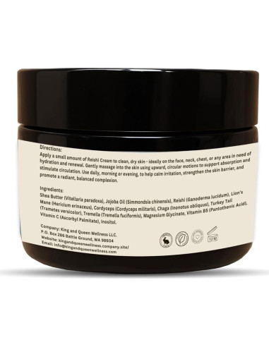 Crema Hidratante Reishi King & Queen 113.4 g - Adaptógeno
