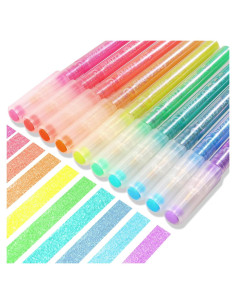 Marcadores de Resaltador HANKU 10 Colores Pastel Punta Chisel