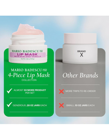 Máscara Labial Mario Badescu 56g Tratamiento Nocturno Hidratante