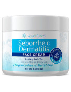 Crema Facial Roycederm 113g para Dermatitis Seborreica y Psoriasis - Hidratante Sin Esteroides