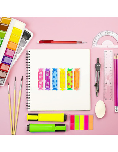 Marcadores Fluorescentes Eki Shoal - 24 Piezas Mini Kawaii