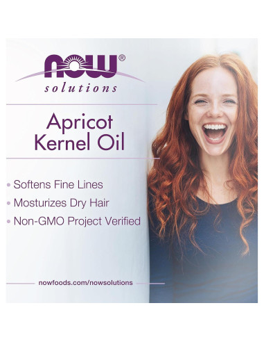 Aceite de Hueso de Albaricoque NOW 113g - Hidratante Piel y Cabello