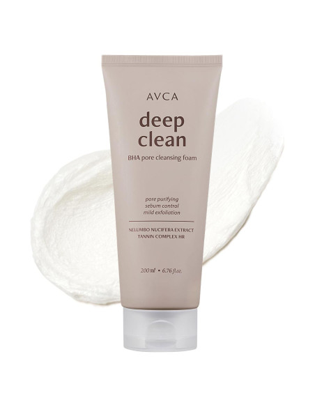 AVCA BHA Espuma Limpiadora Facial 200ml - Cuidado Piel Grasa