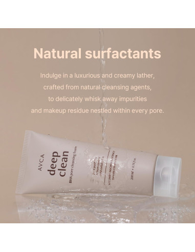 AVCA BHA Espuma Limpiadora Facial 200ml - Cuidado Piel Grasa