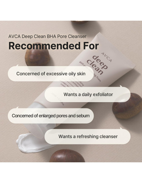 AVCA BHA Espuma Limpiadora Facial 200ml - Cuidado Piel Grasa