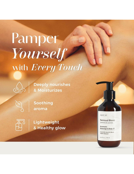 Aceite de Masaje AiROM Jazmín y Lavanda 189 ml Hipoalergénico