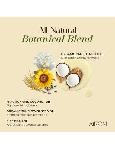 Aceite de Masaje AiROM Jazmín y Lavanda 189 ml Hipoalergénico