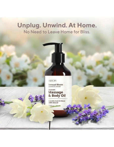 Aceite de Masaje AiROM Jazmín y Lavanda 189 ml Hipoalergénico