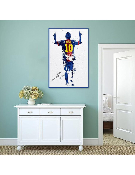 Póster Messi SUKORI 30x45cm Lienzo Sin Marco Decorativo