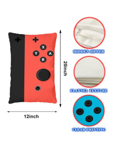 Juego de 2 Fundas de Almohada Decorativas Undergo - Gaming 50.8x30.5cm 2
