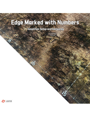 Alfombrilla de Batalla Cuadrícula Lighter Creative 116.84x157.48cm