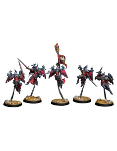 Miniatura Pintada Escuadrón Zephyrim Adepta Sororitas Wargaming