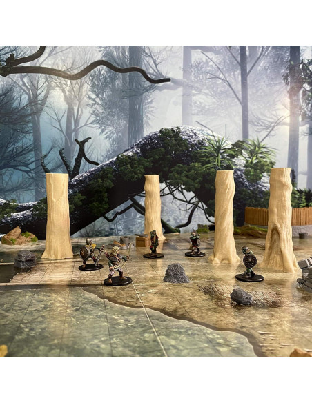 Conjunto de Árboles de Haya y Bosque Carbonizado 11.4x10.8 cm