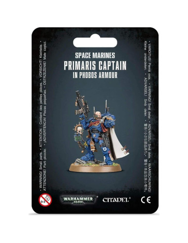 Capitán Primaris Marines Espaciales Armadura Phobos Games Workshop