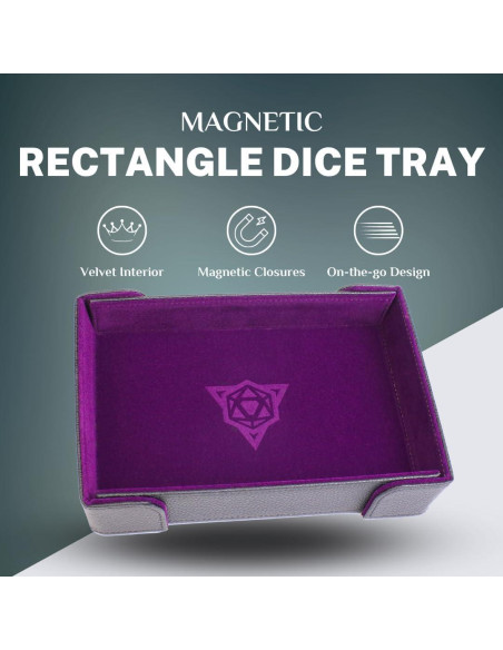 Bandeja de Dados Plegable Die Hard Dice Gris 21.6x27.9cm