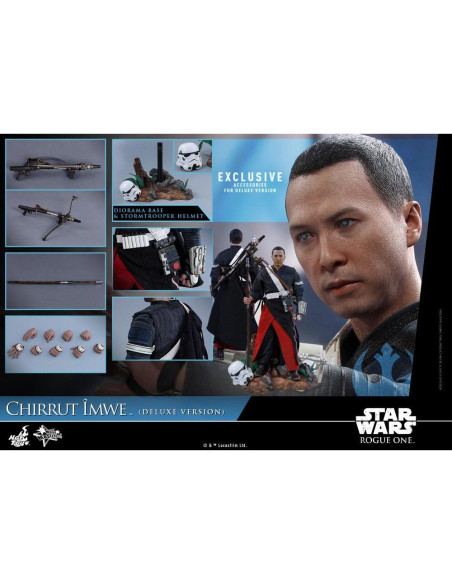 Figura de Acción Chirrut Imwe Deluxe Hot Toys 30.48 cm Star Wars