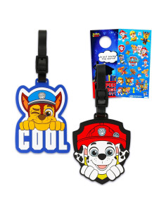 Conjunto de Etiquetas de Equipaje Paw Patrol - 2 Piezas Chase y Marshall
