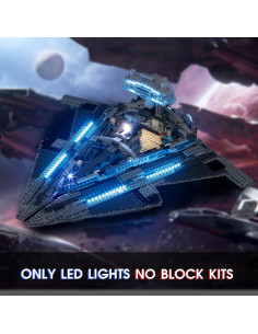 Luz LED Vaodest para Lego 75394 Destructor Estelar Imperial 2