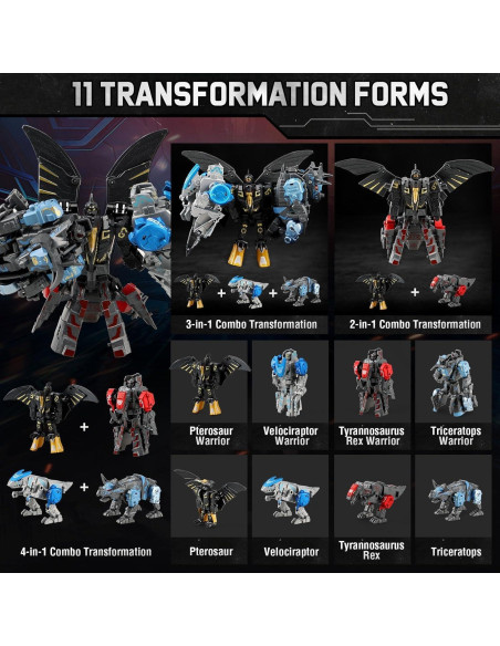 Juguete Dinosaurio Robot Transformable JONEG 11 en 1 - 218g Juguete Dinosaurio Robot Transformable JONEG 11 en 1 - 218g