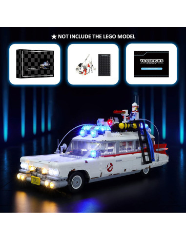 Kit de Luz LED YEABRICKS para Lego 10274 ECTO-1