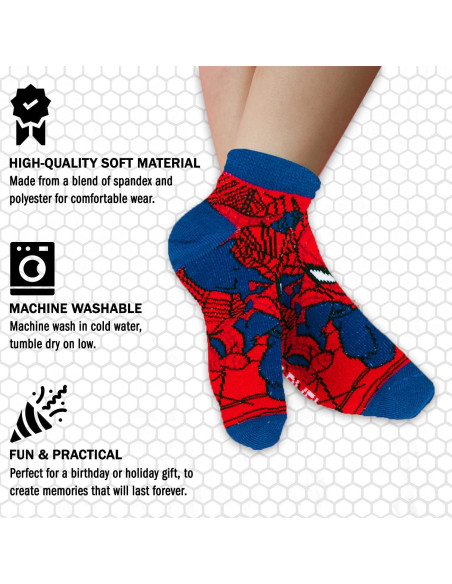Calcetines Cortos Marvel Spider-man para Niños - 10 Pares
