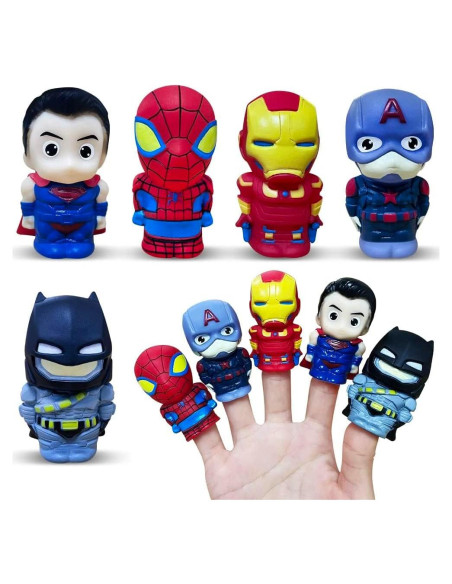 Set de 5 títeres de dedo de superhéroes Joyday - Juguetes educativos Set de 5 títeres de dedo de superhéroes Joyday - Juguetes educativos