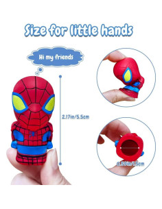 Set de 5 títeres de dedo de superhéroes Joyday - Juguetes educativos 2