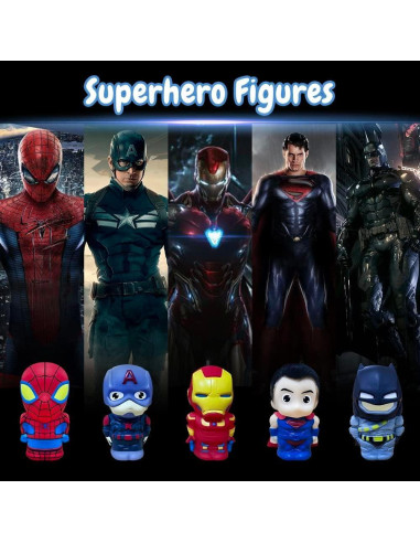 Set de 5 títeres de dedo de superhéroes Joyday - Juguetes educativos