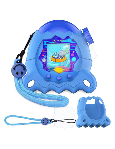Funda de Silicona JCHPINE para Tamagotchi Paradise Azul