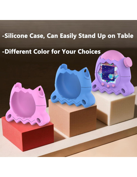 Funda de Silicona JCHPINE para Tamagotchi Paradise Azul