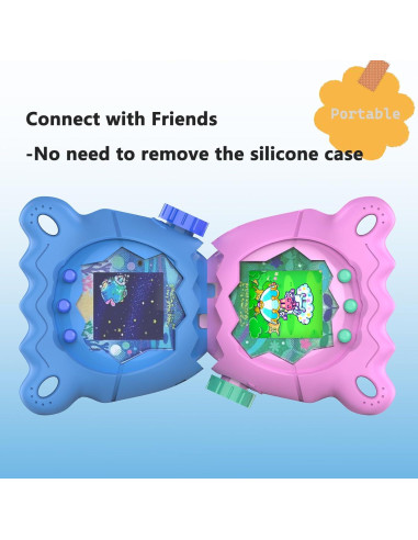 Funda de Silicona JCHPINE para Tamagotchi Paradise Azul