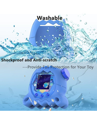 Funda de Silicona JCHPINE para Tamagotchi Paradise Azul